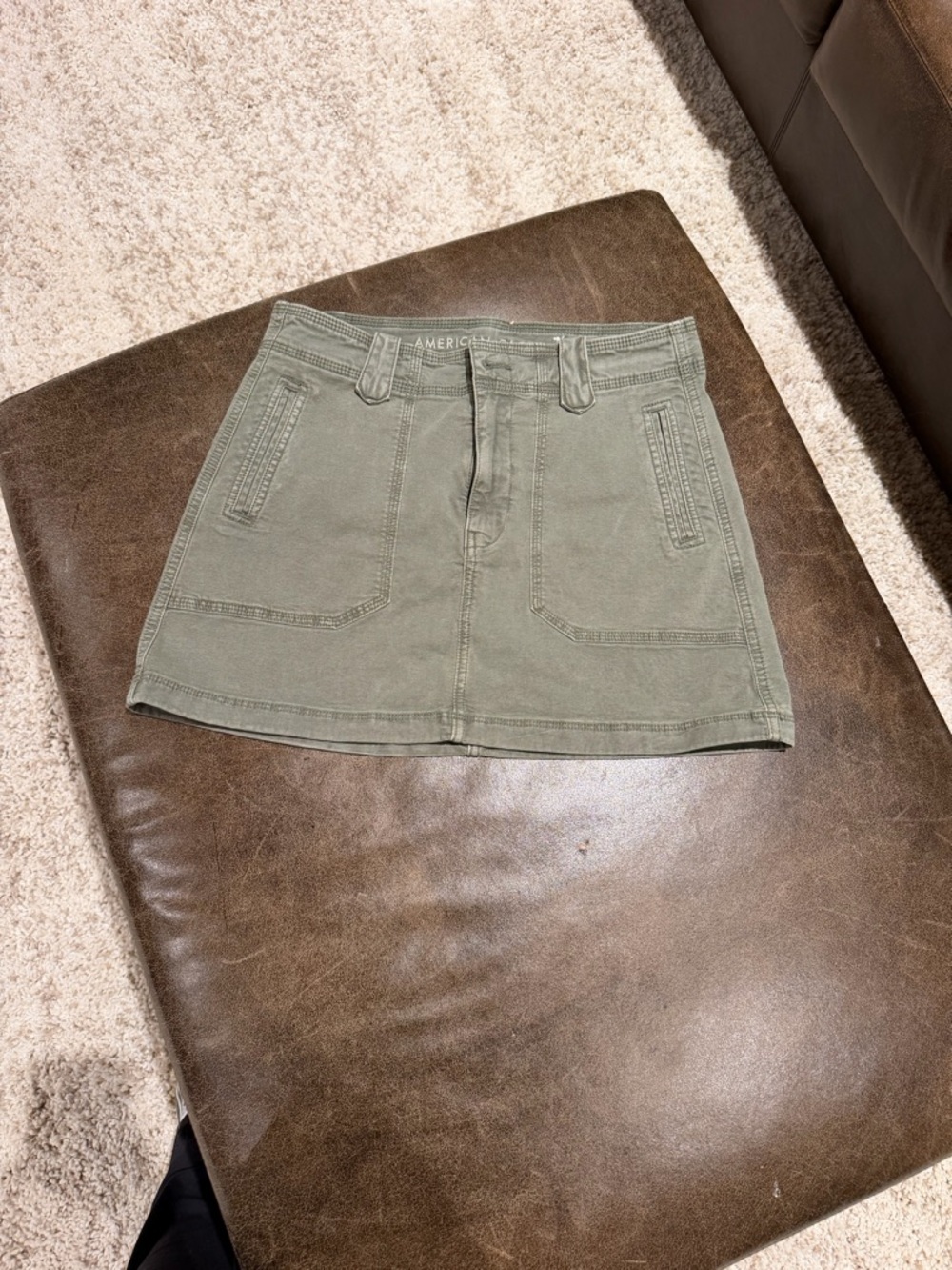 American Eagle Outfitters Olive Green Mini Skirt